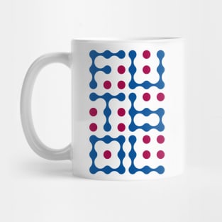 Futbol Metaballs Typography (Blue Red) Mug